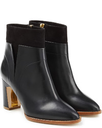 Rupert Sanderson Woodlea Leather And Suede Ankle Boots