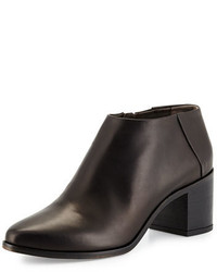 Coclico Zig Leather Ankle Bootie Black