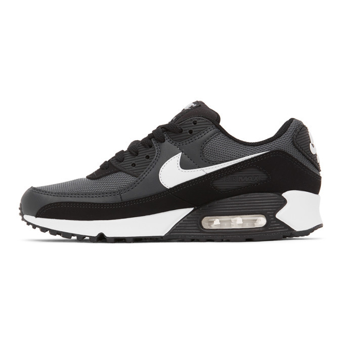 Nike Black And Grey Air Max 90 Sneakers, $81 | SSENSE | Lookastic