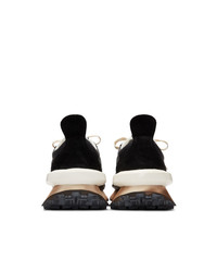 Lanvin Black Bumper Sneakers