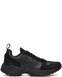 Rick Owens Black Veja Edition Hiking Style Sneakers