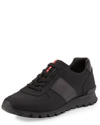 Prada Leather Nylon Running Sneaker