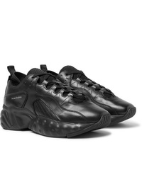 all black leather athletic shoes