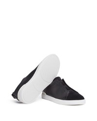 Zegna Triple Stitch Leather Sneakers
