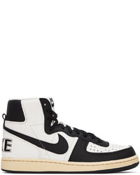 Nike White Black Terminator High Sneakers