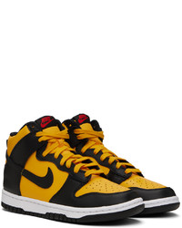 Nike Yellow Black Dunk Retro Hi Sneakers