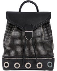 Alexander McQueen Mini Eyelets Leather Backpack