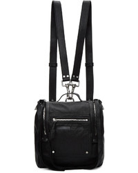 MCQ Alexander Ueen Black Mini Convertible Box Backpack