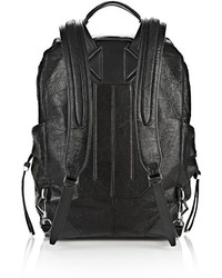 Alexander Wang Small Wallie Backpack In Waxy Black With Rhodium