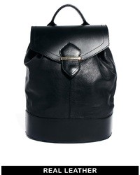 Asos Leather Luxe Backpack