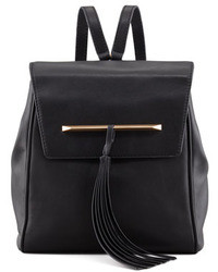 Brian Atwood B Juliette Small Leather Backpack With Tassel