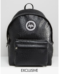 Hype Backpack In Faux Ostrich Leather