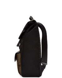 Fendi Black And Brown Forever Backpack