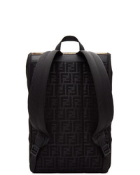 Fendi Black And Brown Forever Backpack