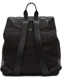 Proenza Schouler Black Canvas Leather Extra Large Ps1 Backpack