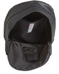 Topman Black Faux Leather Backpack
