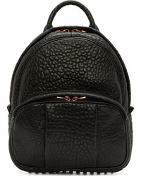 Alexander Wang Black Grained Leather Dumbo Backpack