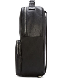 Diesel Black Gold Black Grained Leather Private E1 Backpack