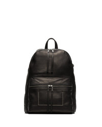 Rick Owens Black Large Leather Backpack