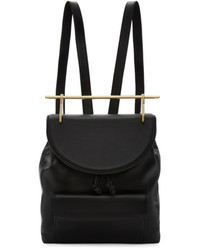 M2Malletier Black Leather Backpack