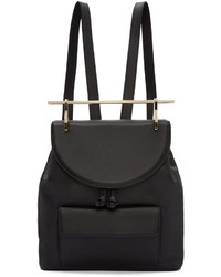 M2Malletier Black Leather Backpack