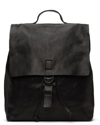Marsèll Black Leather Cartaino Backpack
