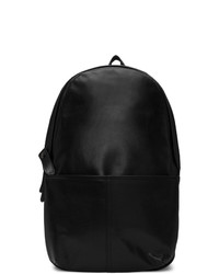 Yohji Yamamoto Black Leather Day Backpack