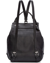 Opening Ceremony Black Leather Izzy Backpack
