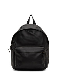 Eastpak Black Leather Padded Pakr Backpack