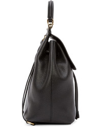 Dolce & Gabbana Black Leather Small Backpack