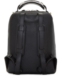 Mackage Black Leather Small Croydon Backpack
