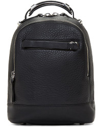 Mackage Black Leather Small Croydon Backpack