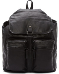 Marc by Marc Jacobs Black Leather So Moto Backpack