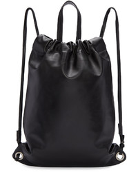 Robert Clergerie Black Leather Sporty Backpack