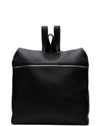 Kara Black Leather Xl Backpack
