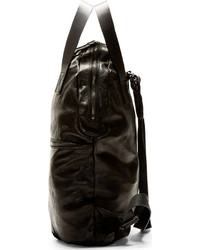 Marsèll Black Leather Zaino Backpack