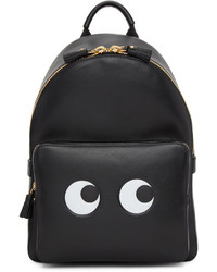 Anya Hindmarch Black Mini Eyes Right Backpack