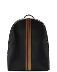 Paul Smith Black Multistripe Backpack