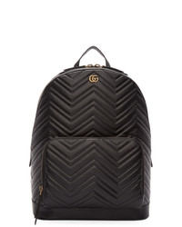 Gucci Black Quilted Gg Marmont Backpack
