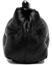 Maison Margiela Black Sheepskin Quilted Backpack