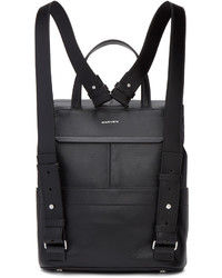 Carven Black Two Ways Clasp Backpack