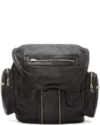 Alexander Wang Black Washed Leather Marti Backpack