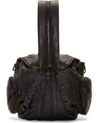 Alexander Wang Black Washed Leather Mini Marti Backpack