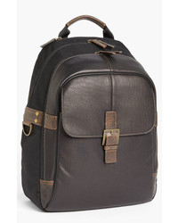 Boconi Leather Backpack Black One Size