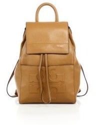 Tory Burch Bombe T Flap Leather Backpack