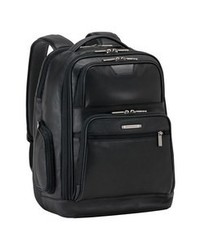 Briggs & Riley Medium Leather Laptop Backpack Black One Size
