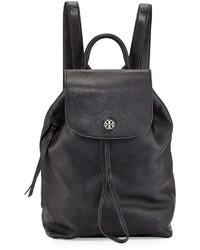 Tory Burch Brody Pebbled Leather Backpack Black