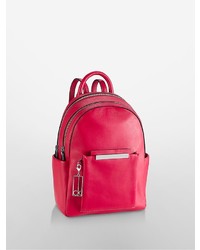 Calvin Klein Kenner Leather Double Zip Studio Backpack