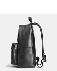 Coach Campus Backpack In Croc Embossed Leather