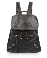 Balenciaga Classic Traveller Leather Backpack